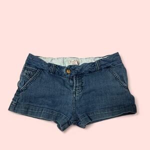 Vintage Y2K OP Ocean Pacific Blue Denim Shorts Size 7
